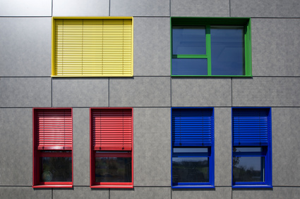 Fenster in öffentlichem Gebäude